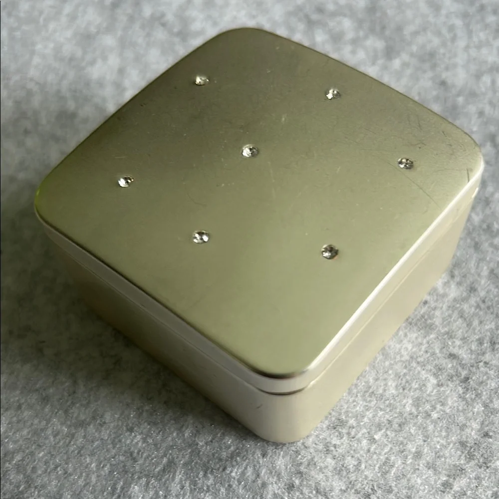 Vintage Silver Plated with Studs Trinket Box